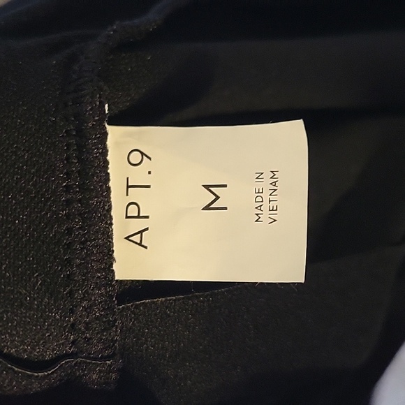 Black one piece bathing suit with ruffle skirt NWT Apt 9 - Picture 9 of 11